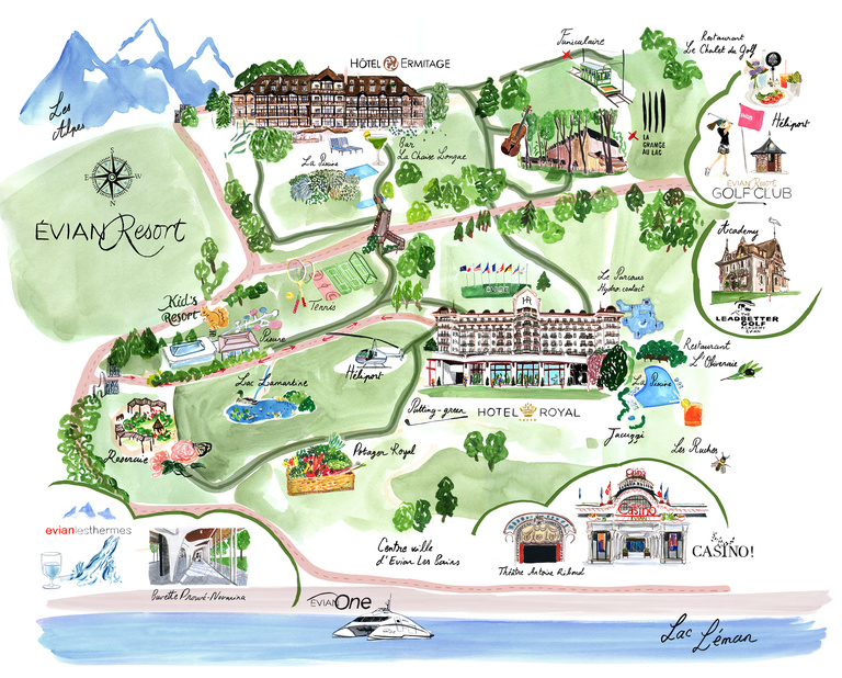 Cassandre Montoriol - EVIAN RESORT_Map